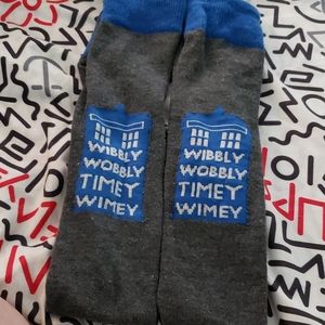 Knee high doctor who socks